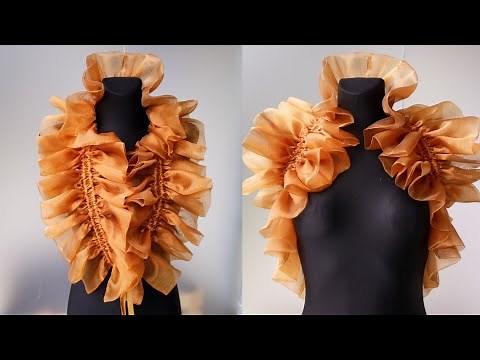 DIY Bolero Shawl Ruffle Top FINISHED RESULT | Styling