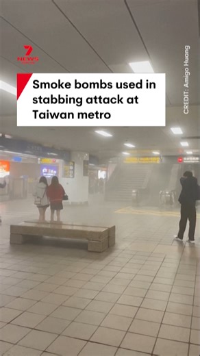 7NEWS Melbourne on Instagram: "At least three people have been killed, and nine others injured in a stabbing attack in the Taiwanese capital Taipei. The 27-year-old suspect is accused of setting off smoke bombs before the rampage at Taipei’s main train station, according to Taiwanese Premier Cho Jung-tai. Local authorities said the suspect, Chang Wen, later died after falling from a multi-storey building during a police chase."