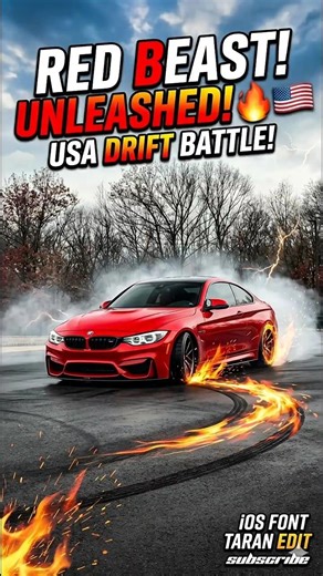 Aggressive Red BMW M4 Heritage Edition | City Vibes & Drifts 🏎️💨