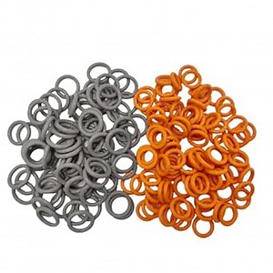 1/4" & 3/8'' Pressure Washer Quick Coulper Colored O-Rings (50+50) 100 Pack （Orange+Grey） Set Kit
