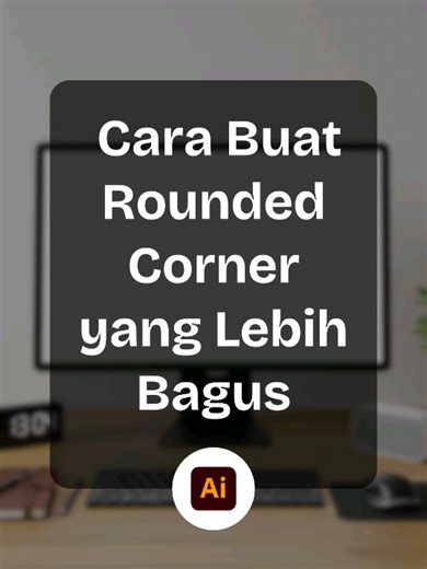 Di video ini aku share cara membuat rounded corner yang lebih rapi & presisi di Adobe Illustrator ✨ Save dulu biar nggak lupa, dan follow untuk tips desain lainnya 🤍 #adobeillustrator #illustratortutorial #desaintips #tutorialdesain #graphicdesign
