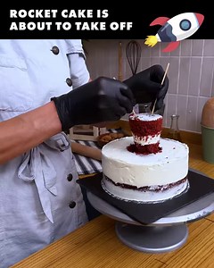 Red Velvet Rocket Cake! Launch your taste buds into orbit with this dessert 🚀🍰 | Chefclub Network