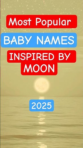Baby Girl Names Inspired by the Moon 🌙✨ | Lunar Names for Girls 👧 #Shorts