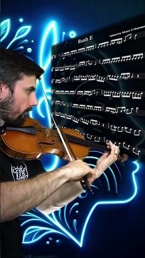 🎻 Rush E Violin Version + Animated Sheet Music 🤩