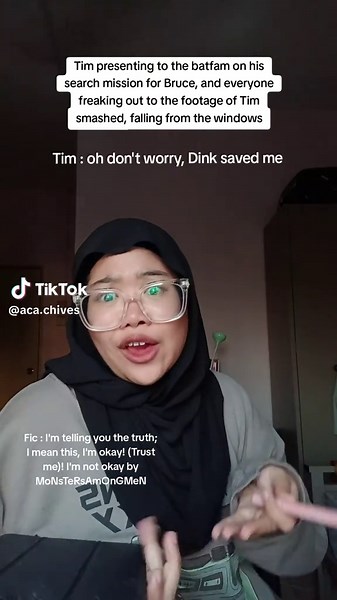 i'm a crybaby, sue me. this is actually more leaning to a 'Tim drake & Damian Wayne' tag, but i'm using this scene for us to sob together #timdrake #redrobin #batfamily #brucewayne #fanfic