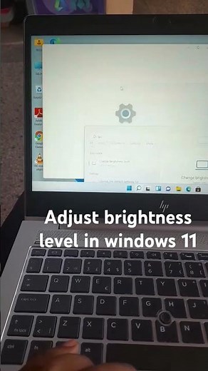 Adjust Screen Brightness in Windows 11 #windows11 #computertips