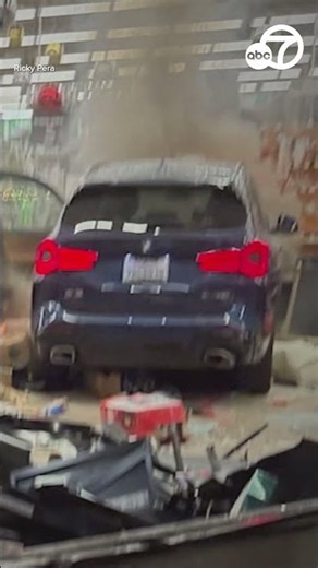 New security video captures moment car smashes through CA hardware store