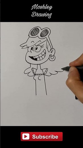 Drawing Leni Loud from The Loud House #shorts