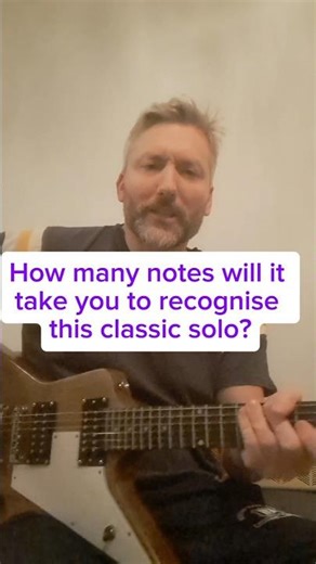 How many notes will it take you to recognise this solo? #guitar #guitarsolo