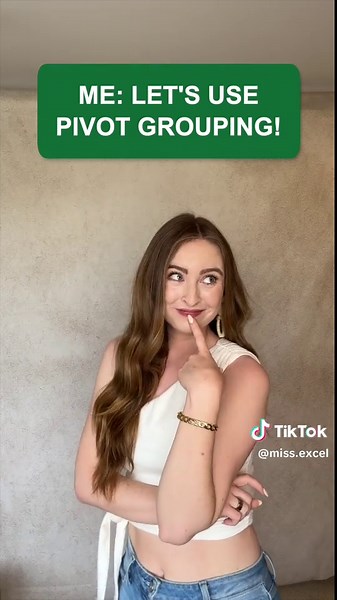 Pivot Table Buckets 🪣 Click the link in my bio to register for my FREE new Excel Class 💯 #excel #exceltips #corporate #workhacks