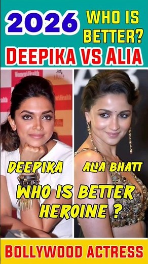 Deepika vs Alia 🔥 Age, Height, Net Worth & Income Comparison 2026 | Bollywood Queens 👑#shorts #viral