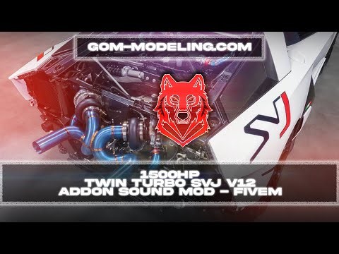 1500HP Twin Turbo SVJ V12 | Custom Vehicle Sound - Showcase - GTA 5 FiveM | gom-modeling.com
