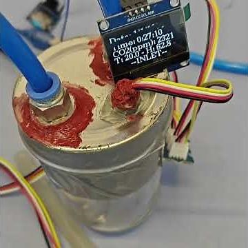 Basic set up of carbon dioxide capture by adsorbent # gas adsorption #adsorption #air quality
