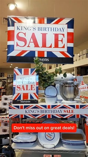 17 reactions | Don't miss out on our King's Birthday SALE, on now at Stevens! 20-50% off Storewide* ❤️ With great deals across kitchenware, tableware and more! *Terms and conditions apply | Stevens | Facebook