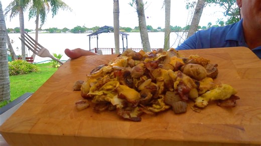 The best breakfast scramble on the griddle