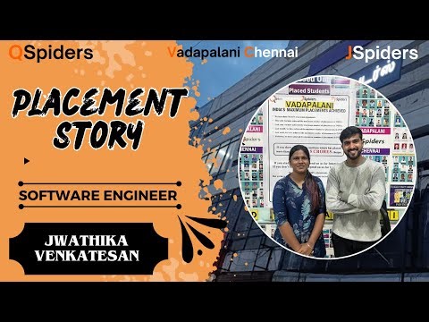 Success story of OUR STUDENTS as a software Engineer Qspiders vadapalani Chennai.