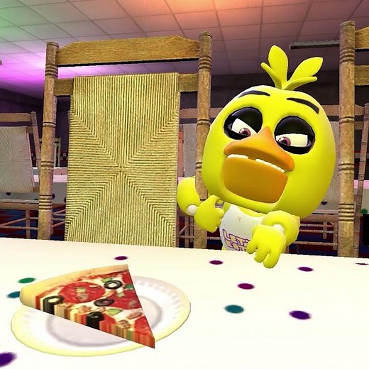 Chica finds her pizza (FNAF Animation)
