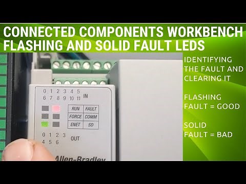 Diagnosing Flashing and Solid Fault Lights on a Micro800 PLC