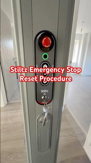 How to reset the emergency stop button on a Stiltz Home Lift