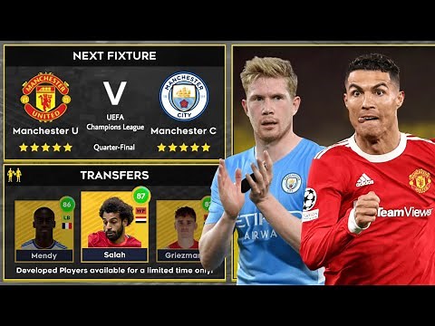 DLS 22 | Manchester United vs Manchester City | Dream League Soccer 2022 Gameplay