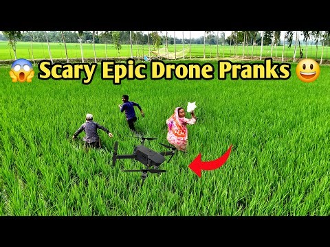 Drone Prank Gone Wrong 😁🔥|| Watch People’s HILARIOUS Reactions!😁(Unbelievable) #droneprank #funny
