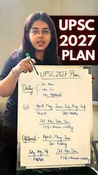 UPSC 2027 Strategy — 1 Year Complete Plan for Beginners 🔥 #upsc #ias
