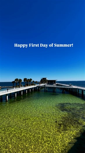 First day of summer! ☀️ Ready for sunshine, salty breezes, and all the Pier fun? Let’s go! 🌊🌴 | St. Pete Pier