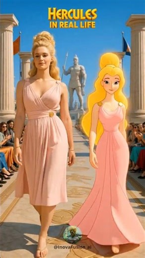 This is what Hercules would look like in real life 🏛️⚡💪🤯 #hercules #anime #cartoon #livingcartoon