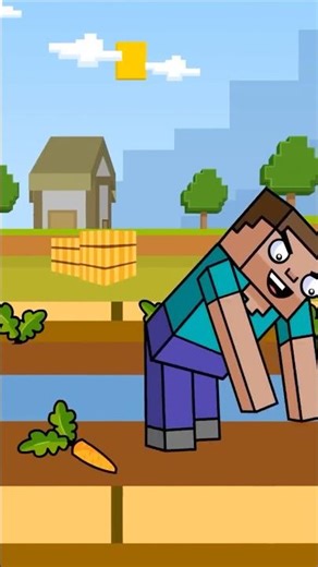 Carrot Carrot 🥕- minecraft #minecraft #shorts #trollface #gaming #sigmaboy #steve #animation #funny