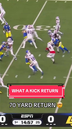 Ray Davis with a 70 yard kick return on the opening kickoff! | ray davis