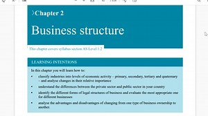 AS Business 课本知识点串讲 CH 2 Business Structure