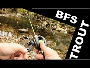 BFS TROUT ... Aioushi Fibreglass Rod & Tsurinoya Dark Wolf Ultra KF50S