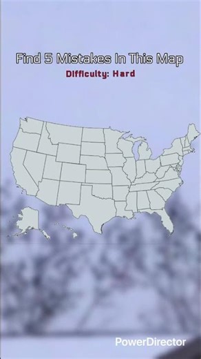 Find 5 Mistakes In This Map (Hard) [United States]