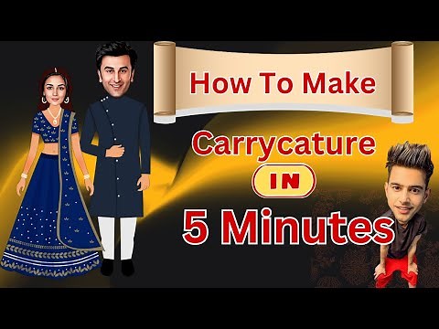 How to Create a Caricature Wedding Invitation Using Canva | Beginner's Tutorial🎨