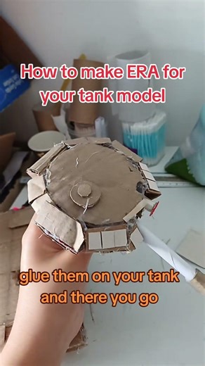 how to make ERA for your tank model #cardboard #cool #tutorial #model