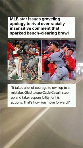 MLB star issues groveling apology to rival over racially-insensitive comment #sports #news