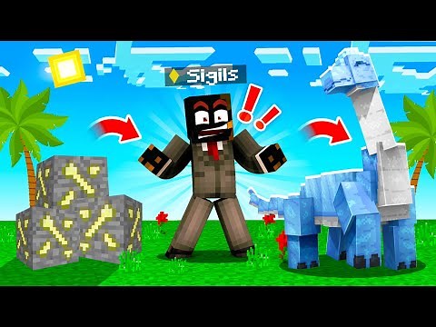 Turning FOSSILS into DINOSAURS (JurassiCraft)