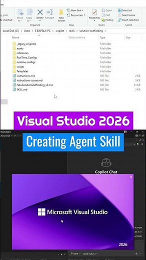 Create Agent Skill in GitHub Copilot (Visual Studio 2026) #githubcopilot