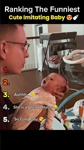 Ranking the Funniest Cute Imitating Baby 😍🍼
