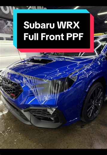 Brand new WRX ✔️ Full Front PPF ✔️ Protection you don’t see… until it saves your paint. #ppf #paintprotectionfilm #subaruwrx #rockfordillinois