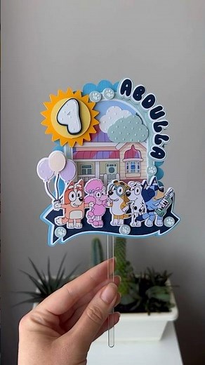 How to Make Bluey Cake Topper | Tutorial
