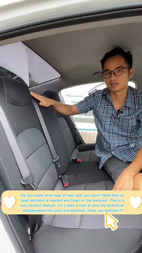 How to remove the molded headrest rear row disassemble #seatcovers #carset #seatcover #install