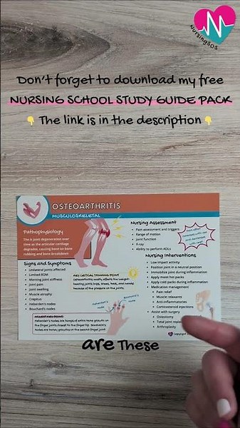 Heberden's vs. Bouchard's Nodes (Quick Nursing School Review)