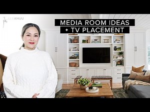 *DESIGNER-APPROVED* Family Room/ Media Room Design Ideas (plus TV Placement tips!)