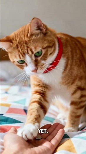 Amazing Cat Performs Magic Trick! 🐱🐾#cute #cat #kitten #Cats #Tricks