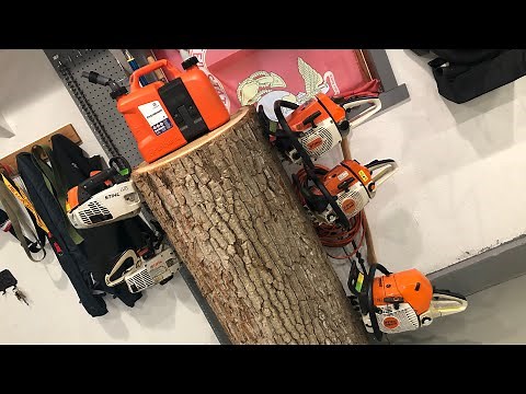 Chainsaw Storage! Awesome Saw Tree!