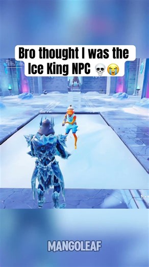 Bro thought I was the Ice King boss 💀😭 #fortnite #fortniteshorts #gaming
