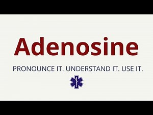 How to Pronounce Adenosine | Adenosine Pronunciation | Medical Terms