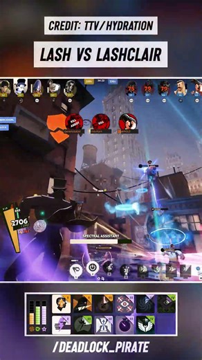 Lash vs Lashclair 😏🎩 #deadlock #deadlockclips