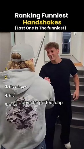 Ranking The Funniest Handshakes #funny #viral